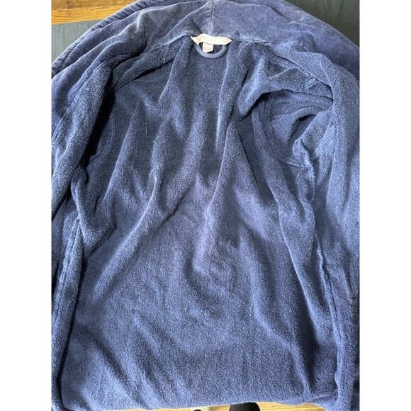 Vintage Victoria's Secret Turkish 100% Cotton Terry Bath Robe Spa Pool XS/S Blue - Picture 7 of 8